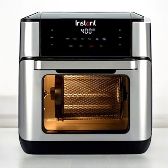 Instant Vortex Plus l Air Fryer Oven  l Black w/ Silver Accents l 10 Quart l EUC - Picture 1 of 9